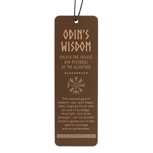 Odin's Wisdom Wooden Bookmark